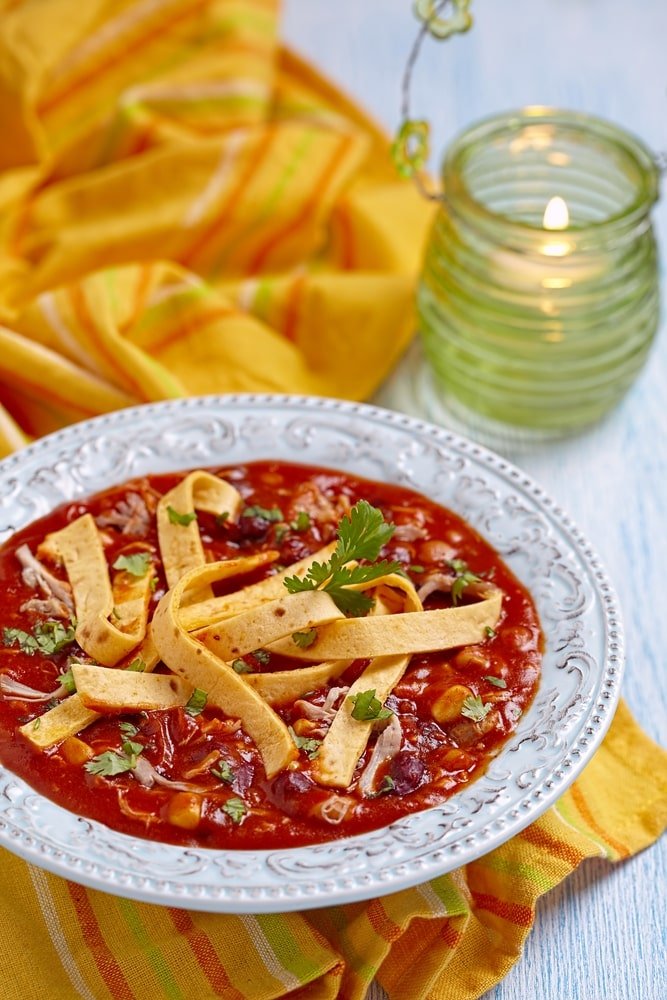 Chicken Tortilla Soup Slow Cooker