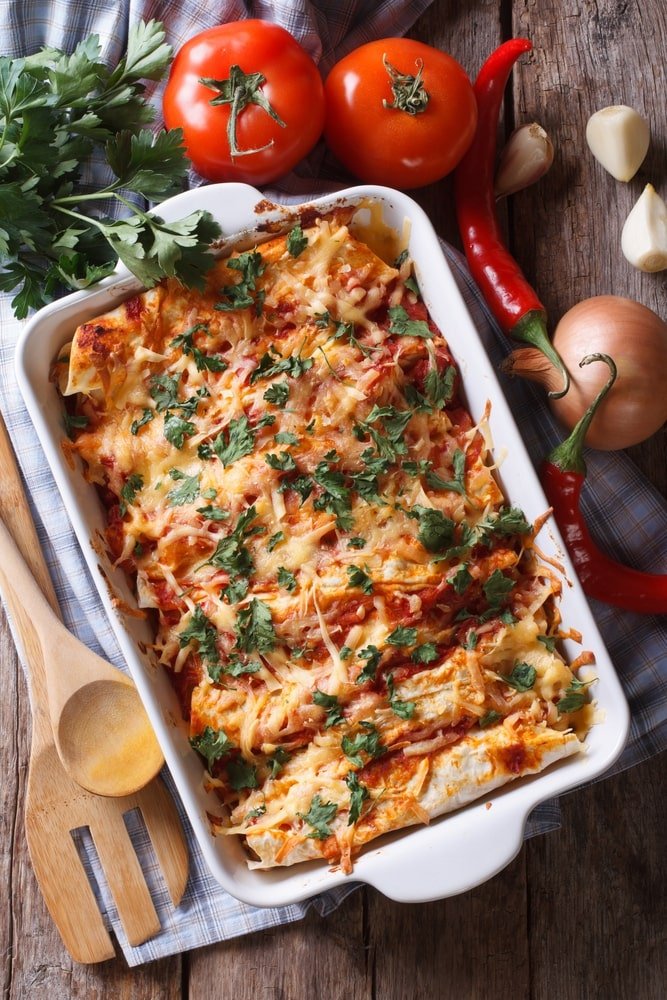 Creamy Chicken Enchiladas