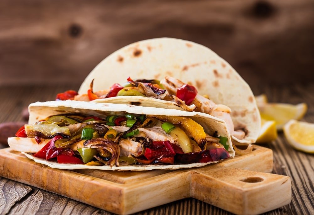 Chicken Fajitas Wrap