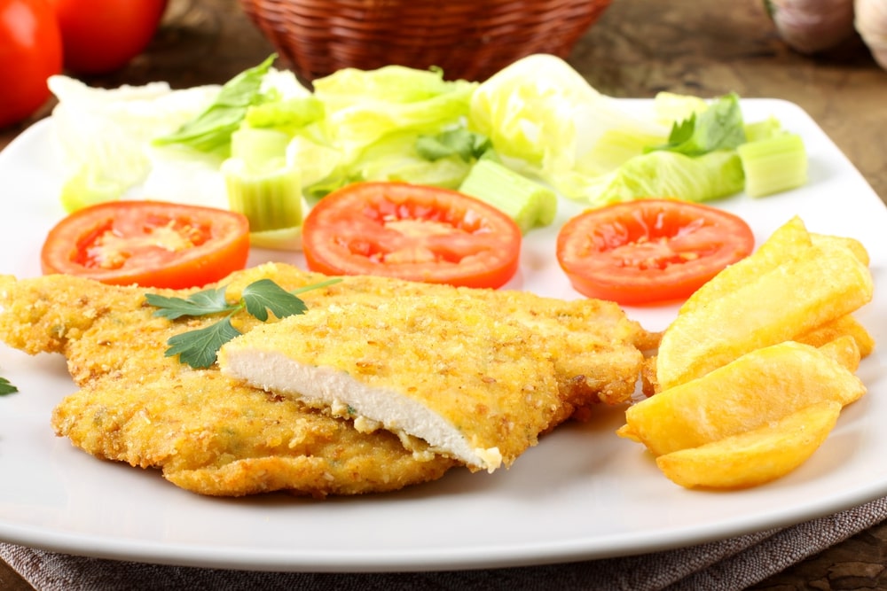 Baked chicken milanese