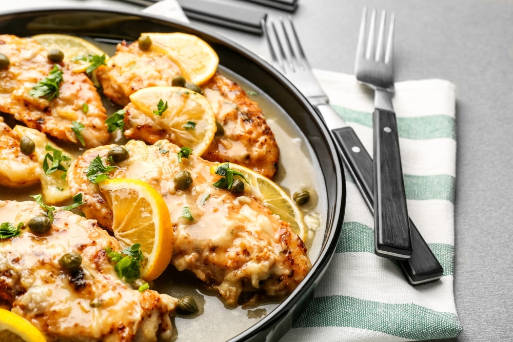 baked keto chicken piccata