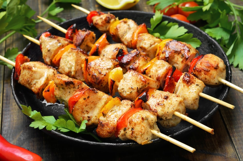 grilled chicken kabobs