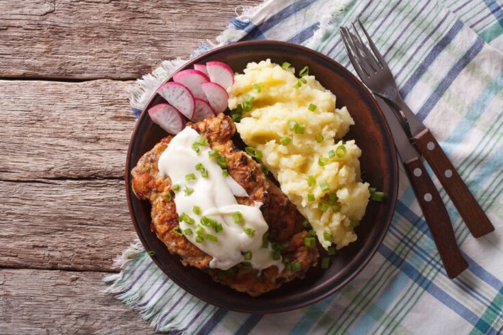 low carb chicken fried steak and gravy