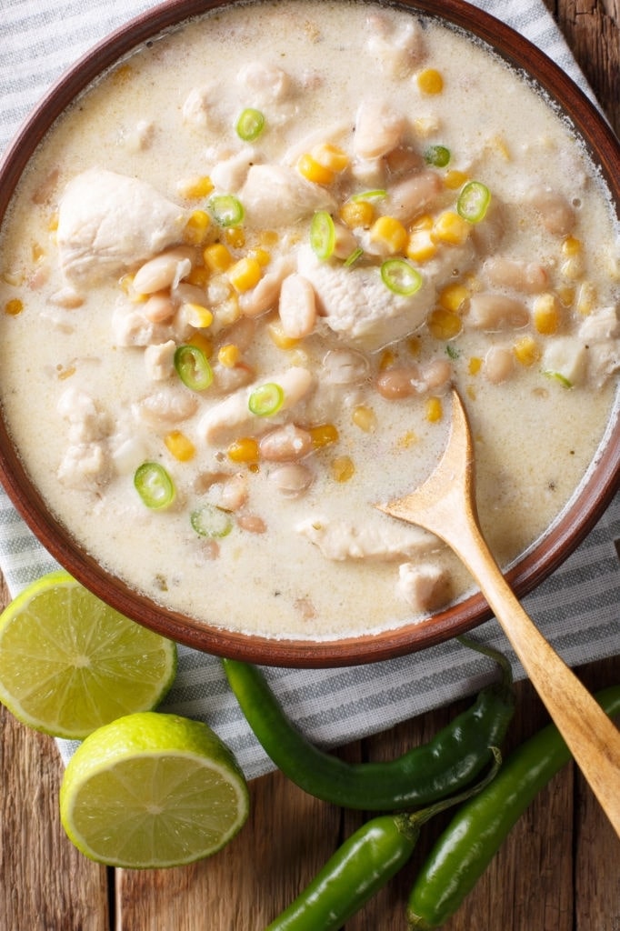 keto white chicken chili instant pot