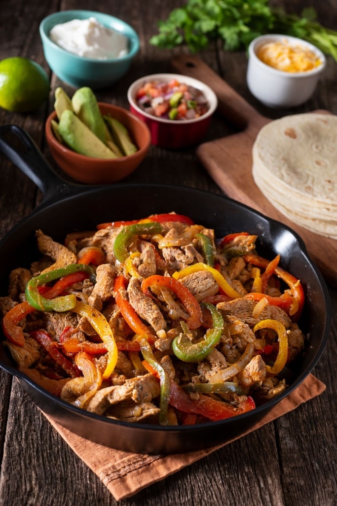 low carb chicken fajitas