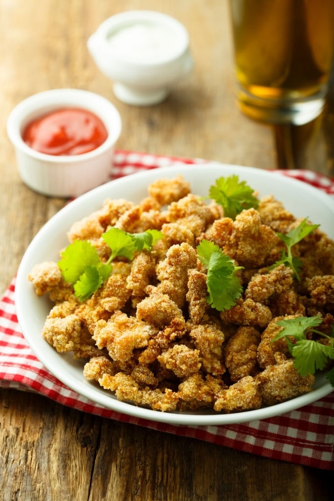 keto baked popcorn chicken