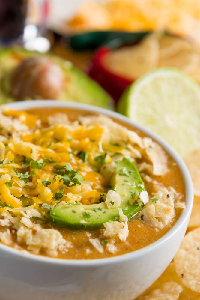 Low Carb chicken enchilada soup