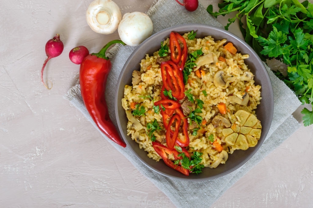 Low carb chicken fried rice