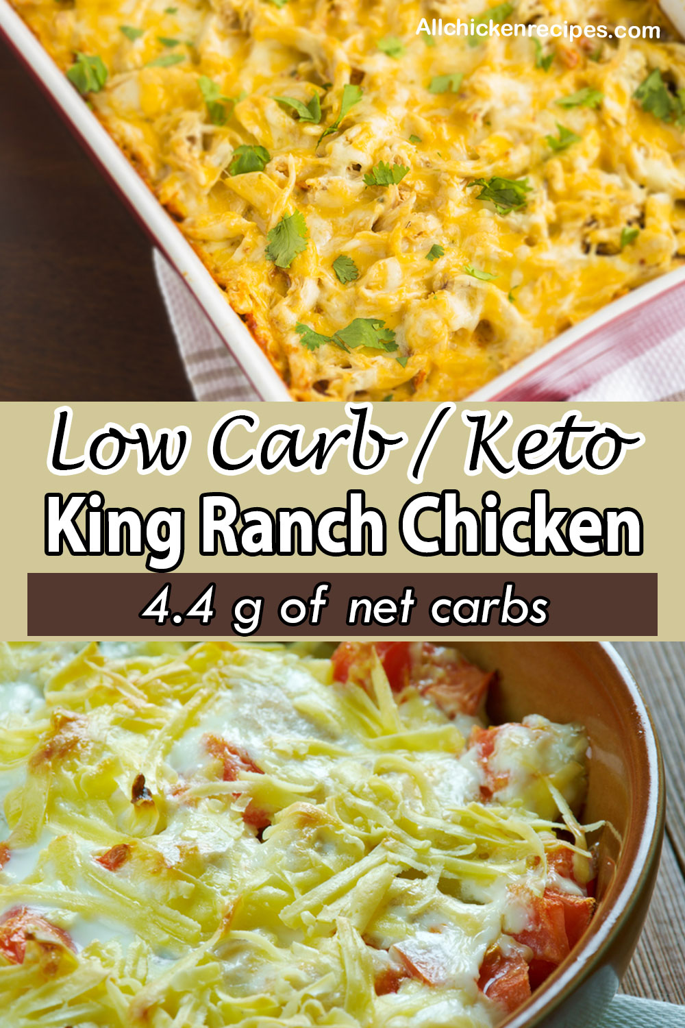 low carb keto King Ranch Chicken casserole