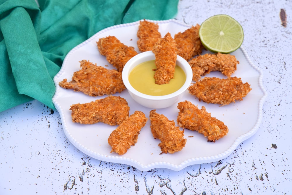 keto coconut crusted chicken tenders