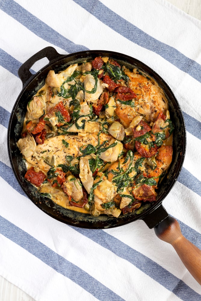 low carb garlic tuscan chicken