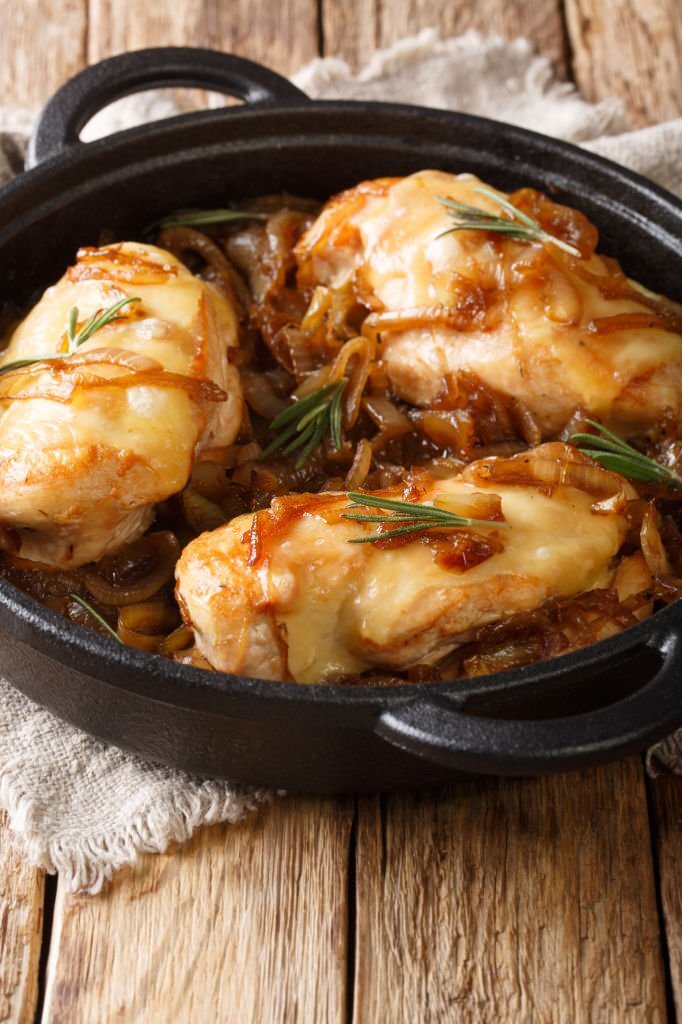 french onion chicken skillet