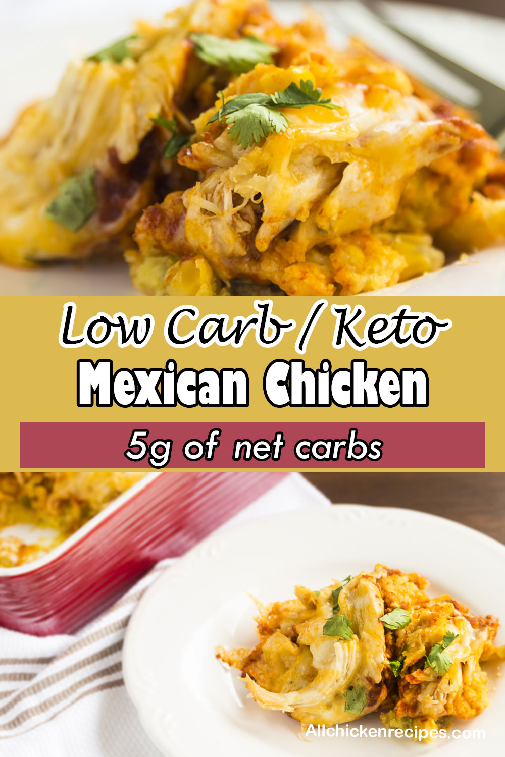 keto mexican cheesy chicken skillet