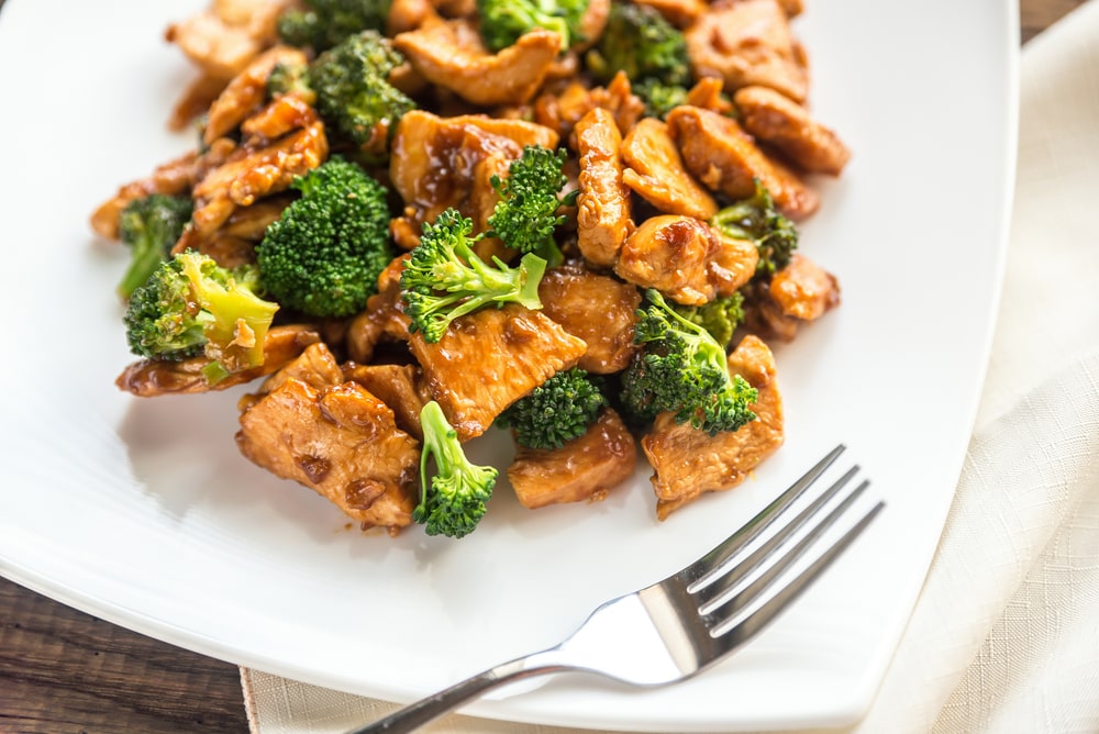 keto chicken and broccoli stir fry