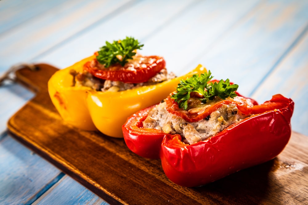 keto chicken stuffed peppers