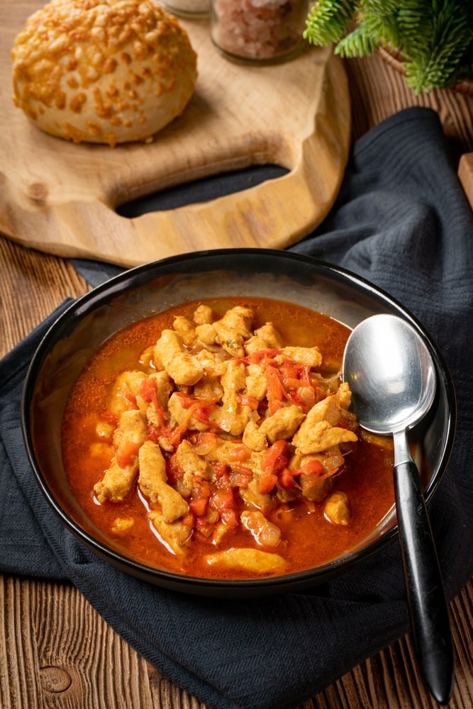 cajun old-fashioned chicken fricassee