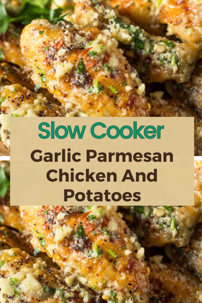 Crockpot Garlic Parmesan Chicken and Potatoes