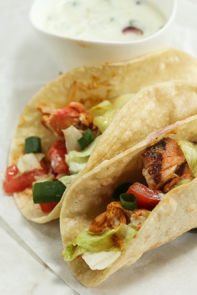 Spicy Chicken Tikka Tacos