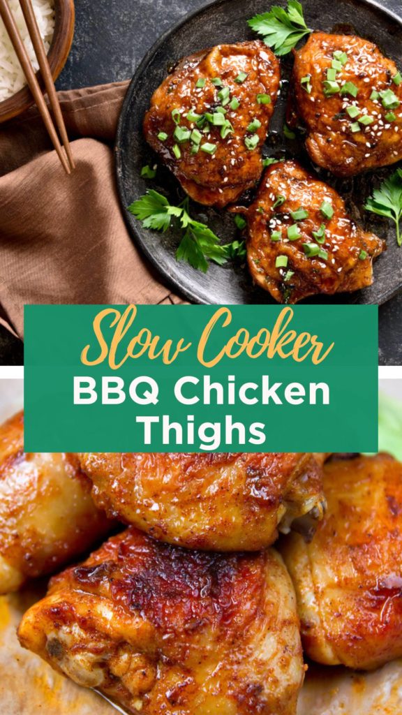 easy slow cooker bbq chicken thighs