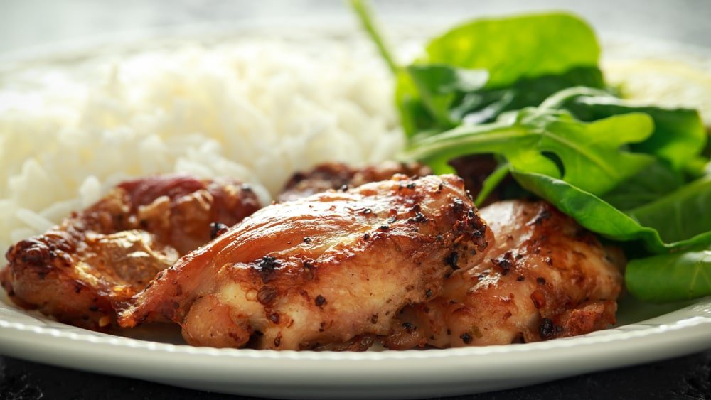 slow cooker bbq chicken thighs with rice