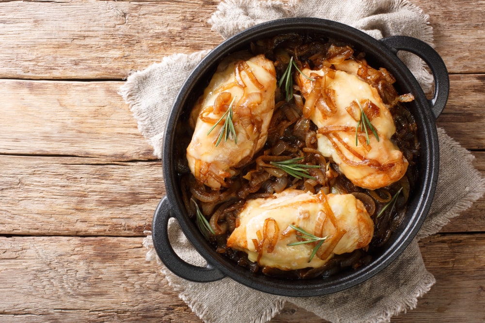 slow cooker french onion chicken