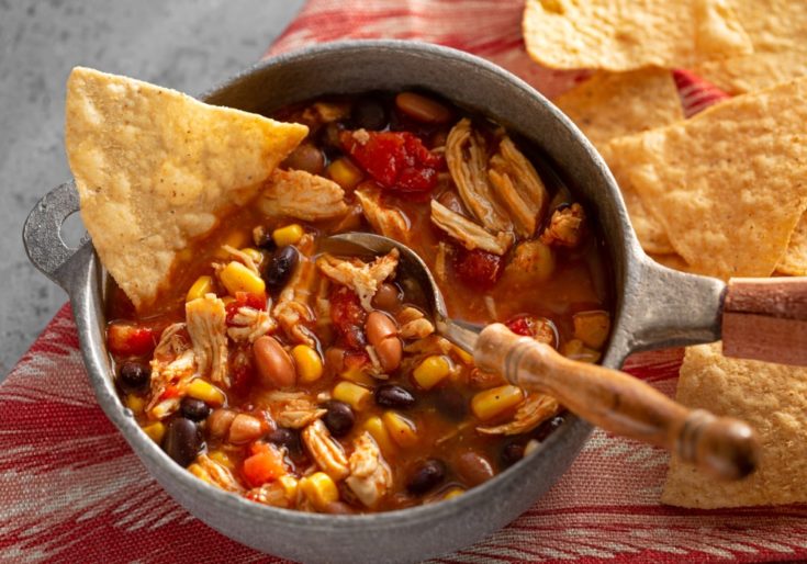 slow cooker taco chicken and rice