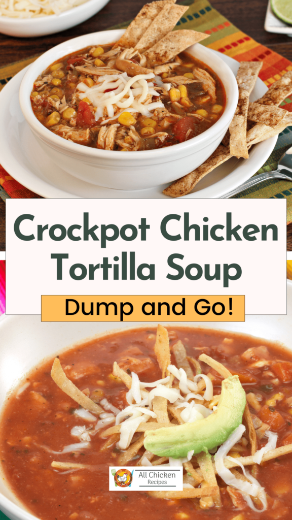 Easy Crockpot Chicken Tortilla Soup