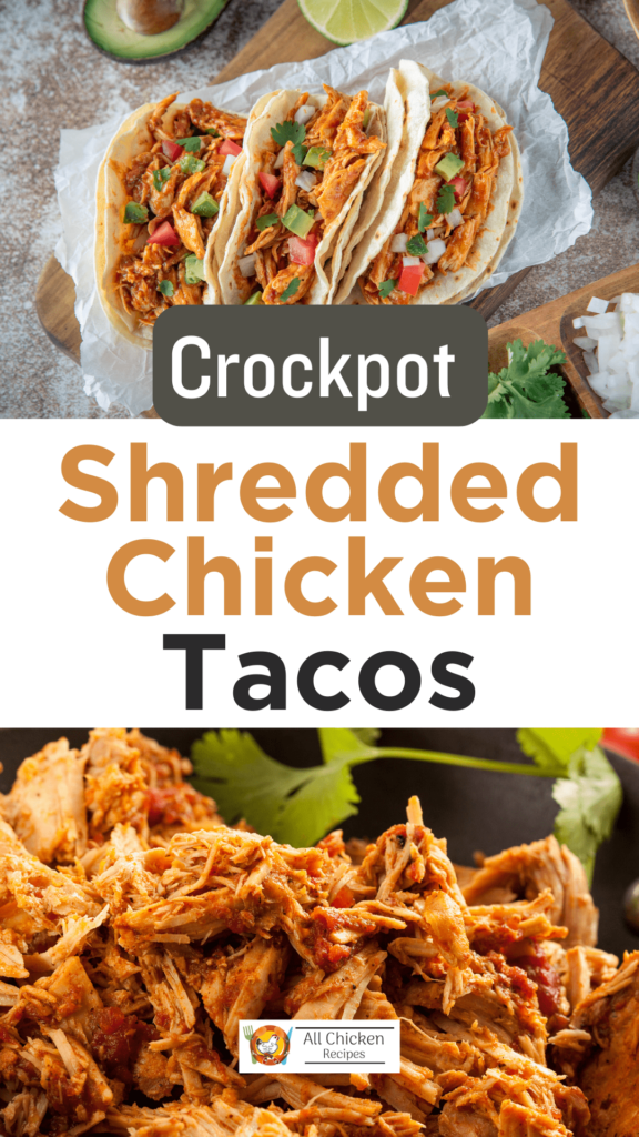 Crockpot Shredded Chicken Tacos