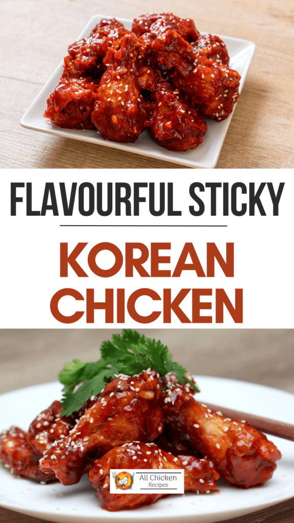 Sticky korean chicken