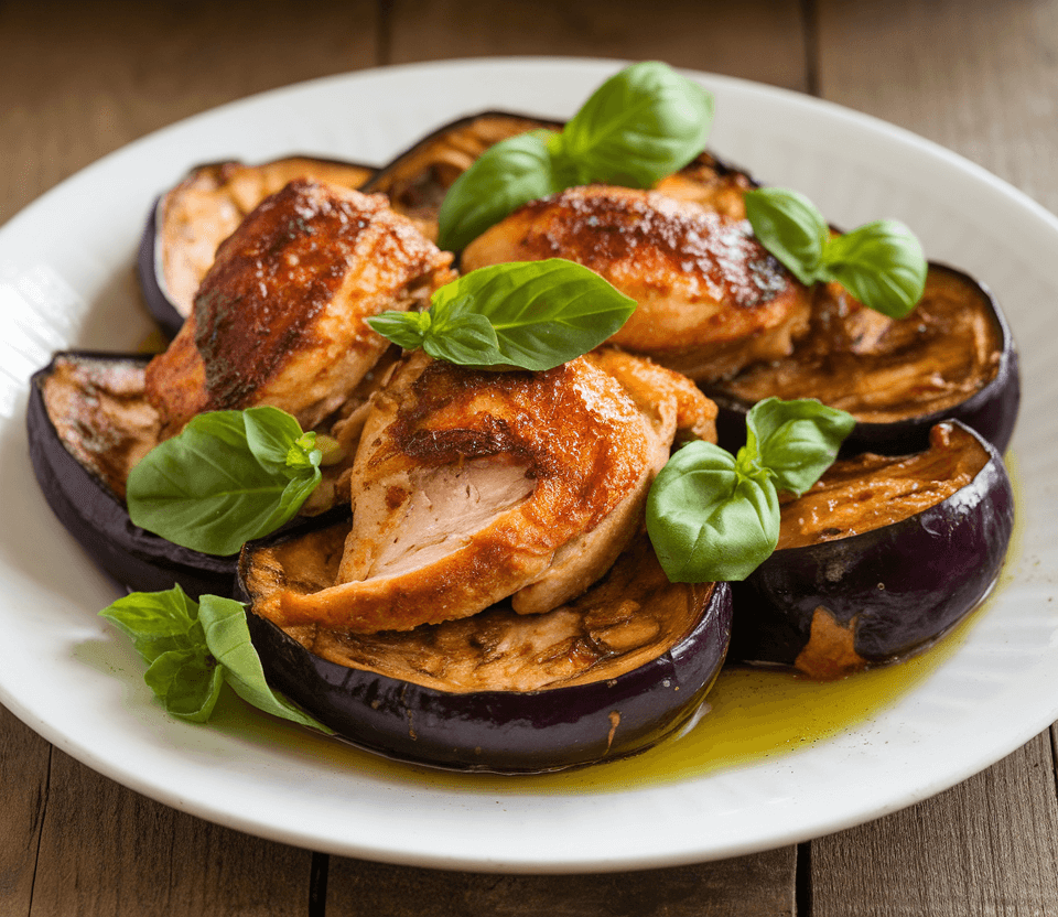 eggplant chicken keto recipe