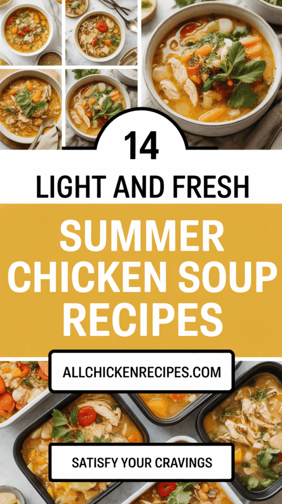 Summer Chicken Soup Recipe Ideas