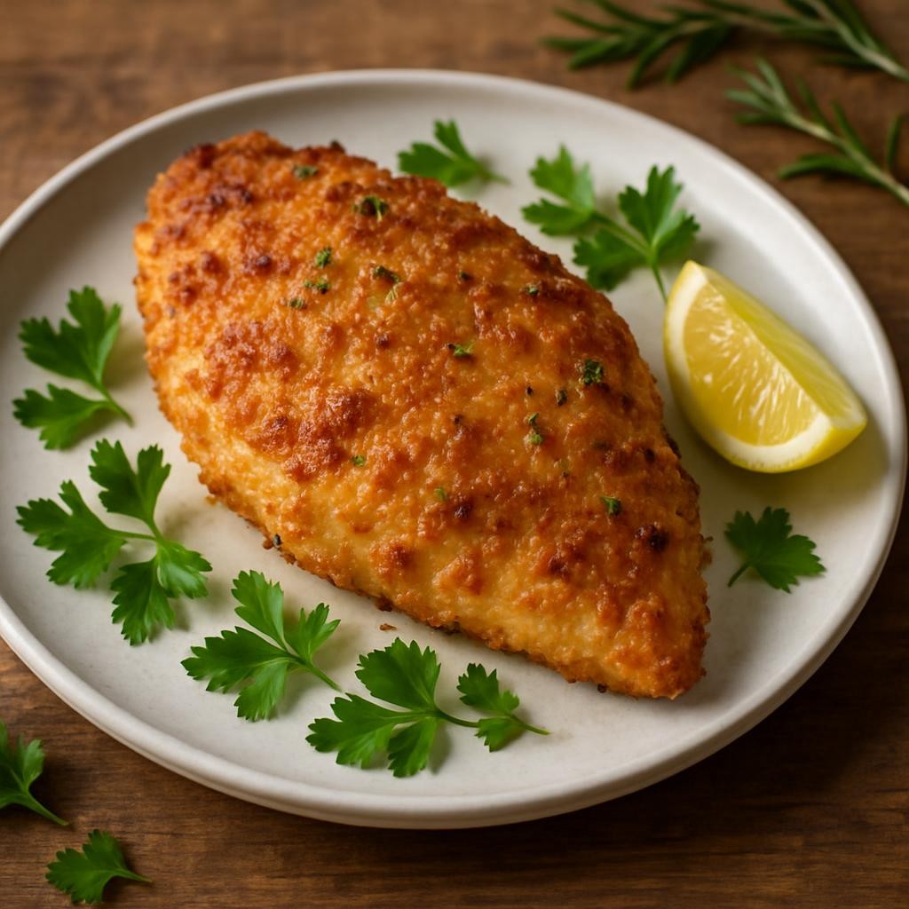 air fryer parmesan crusted chicken
