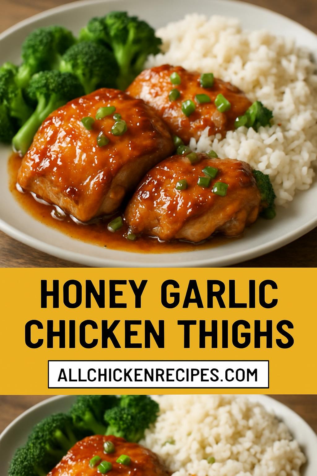 Honey Garlic Chicken Thighs