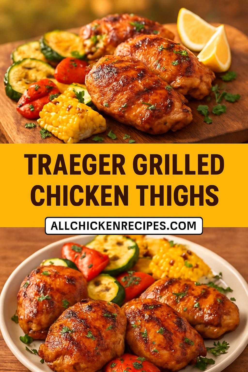 Traeger Grilled Chicken Thighs