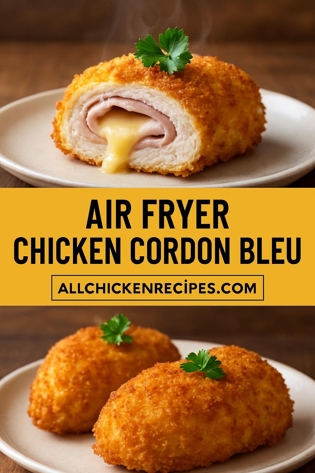 air fryer chicken cordon bleu