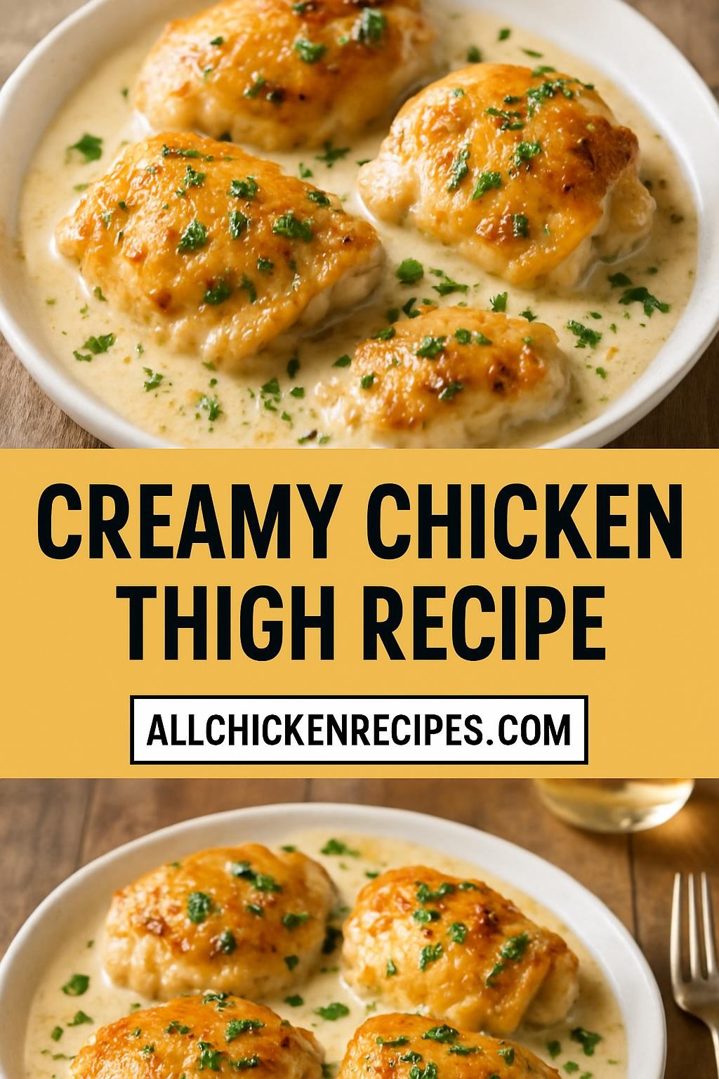 creamy chicken thigh recipe