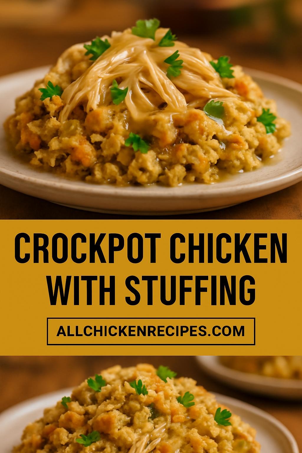 crockpot chicken with stuffing
