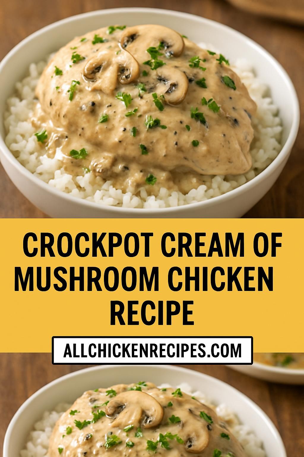 crockpot cream of mushroom chicken recipe