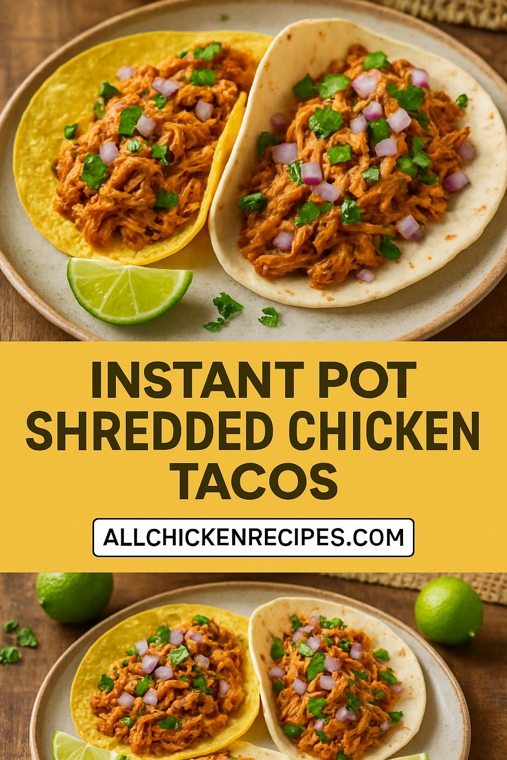 instant pot shredded chicken tacos
