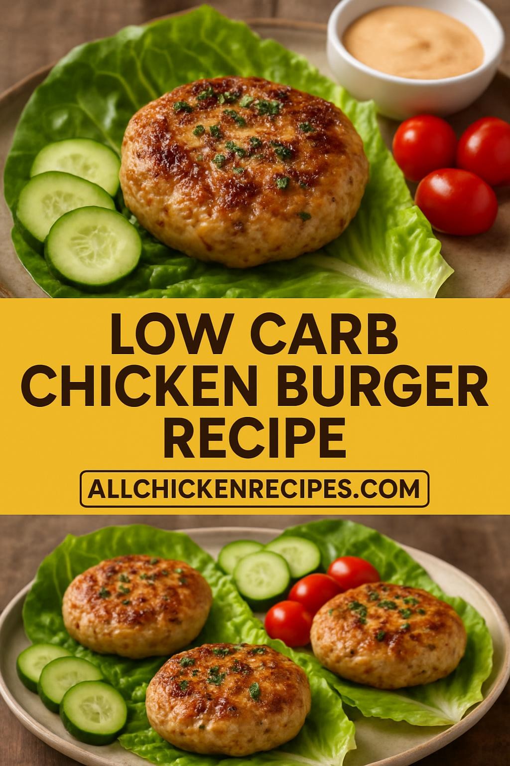 low carb chicken burger recipe