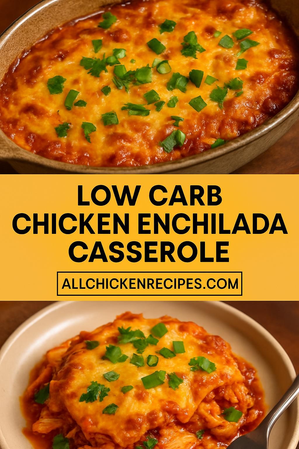 low carb chicken enchilada casserole