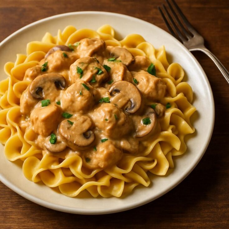 Crockpot Chicken Stroganoff