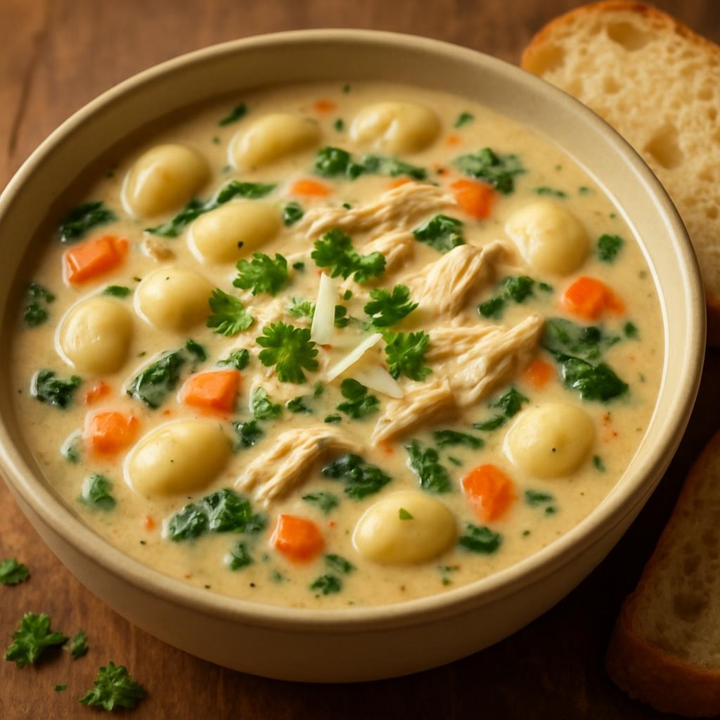 crockpot olive garden chicken gnocchi soup recipe