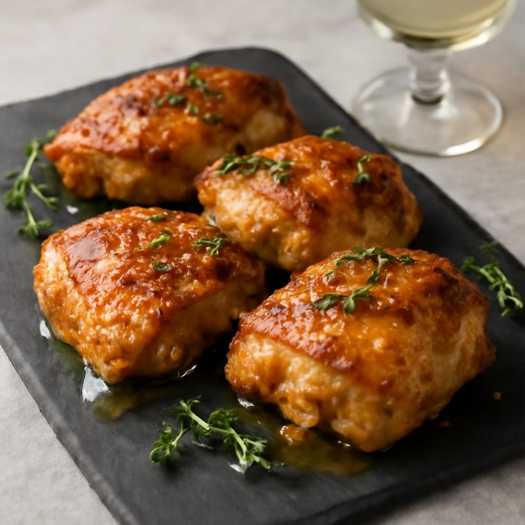 Garlic Butter Baked Chicken Thighs