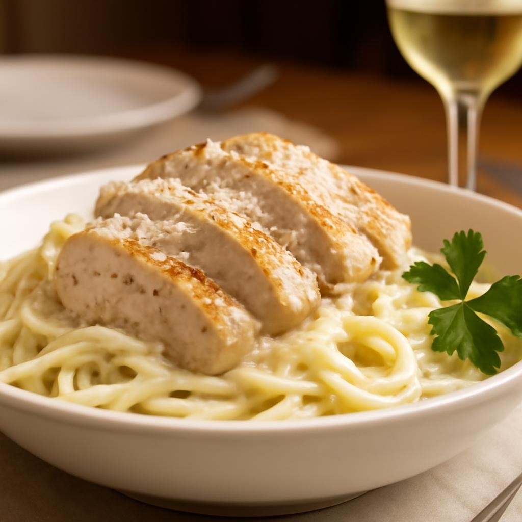 Garlic Parmesan Chicken and Pasta