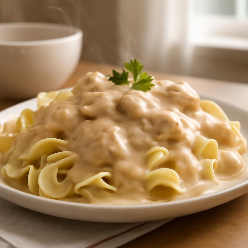 crockpot chicken stroganoff