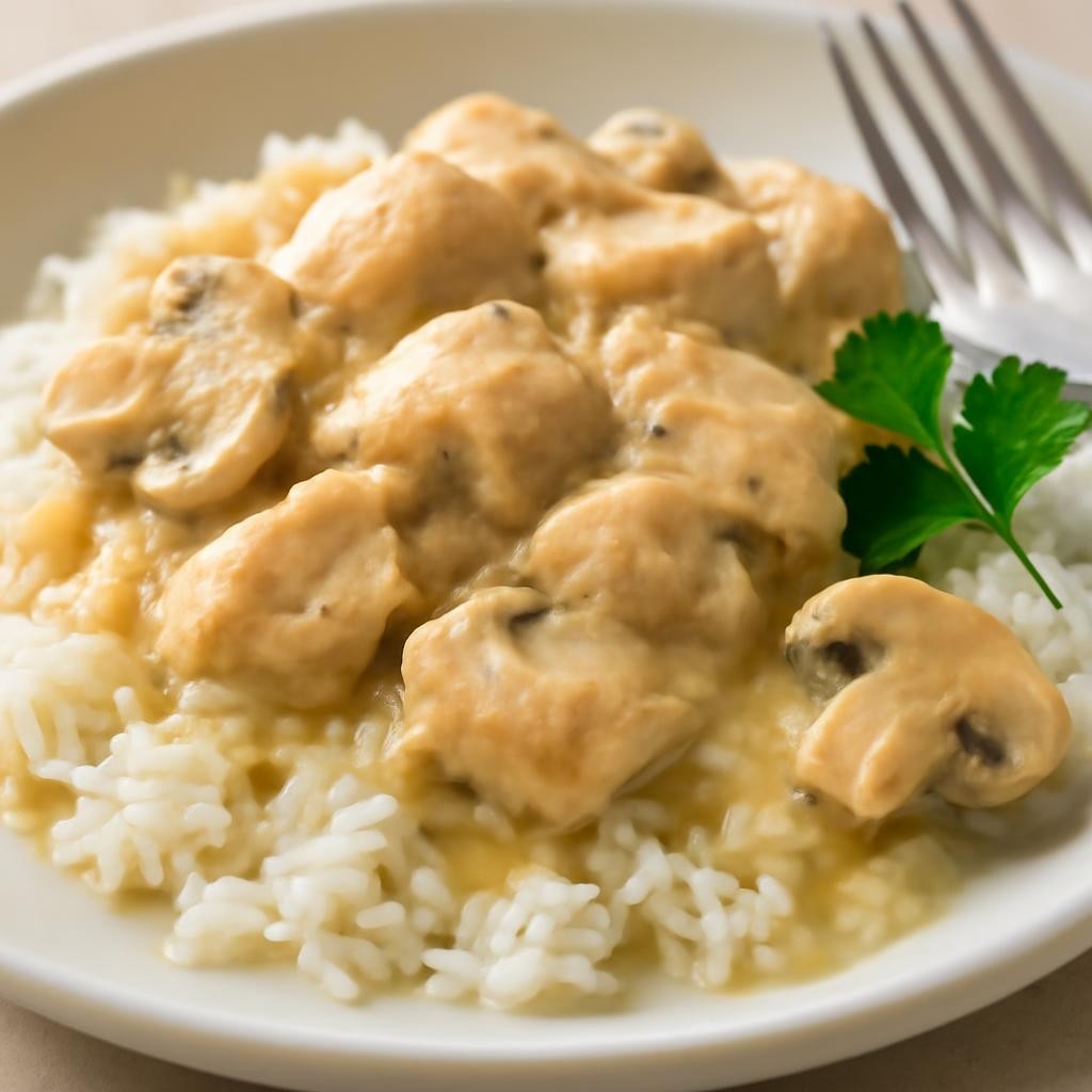 crockpot cream of mushroom chicken recipe