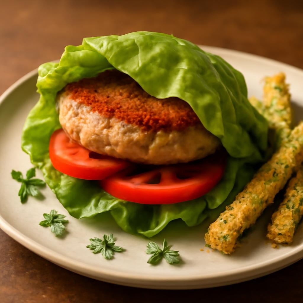 low carb chicken burger recipe