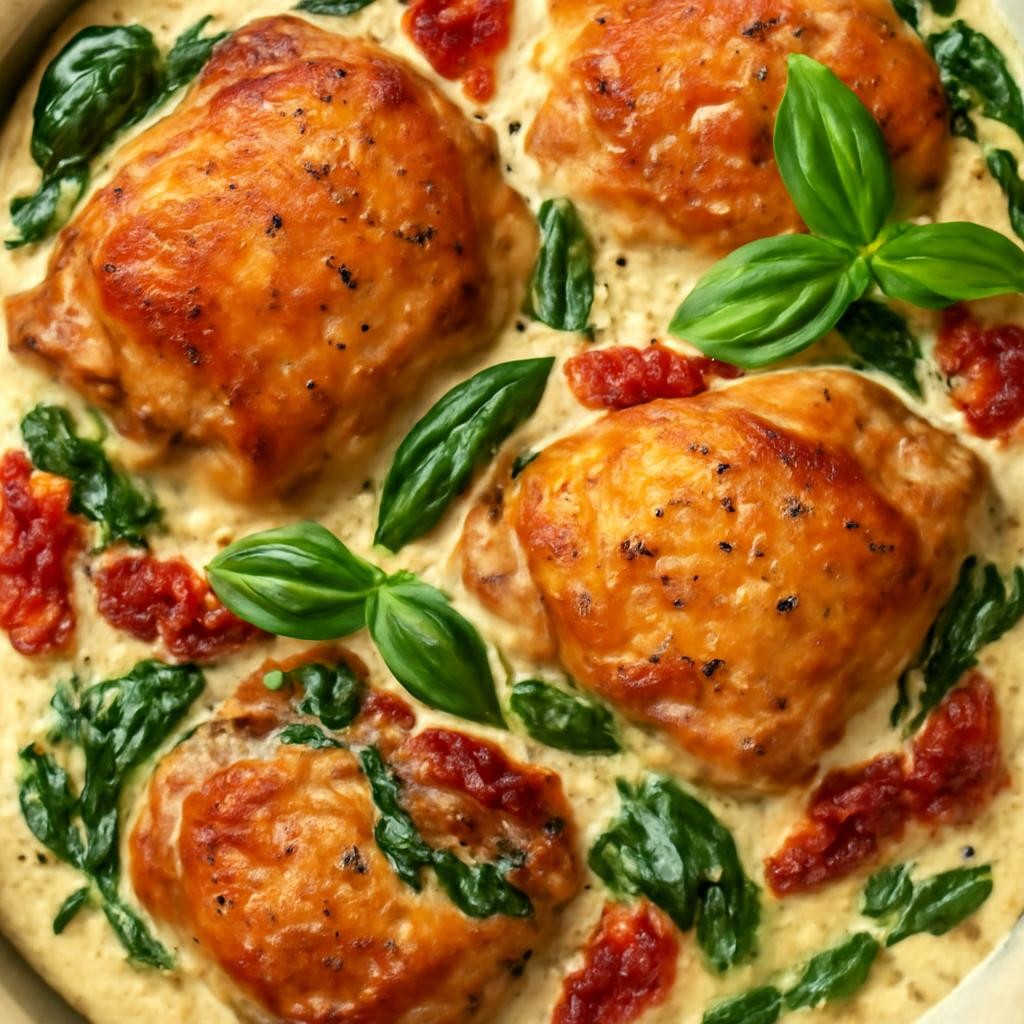 Creamy Tuscan Chicken Thighs