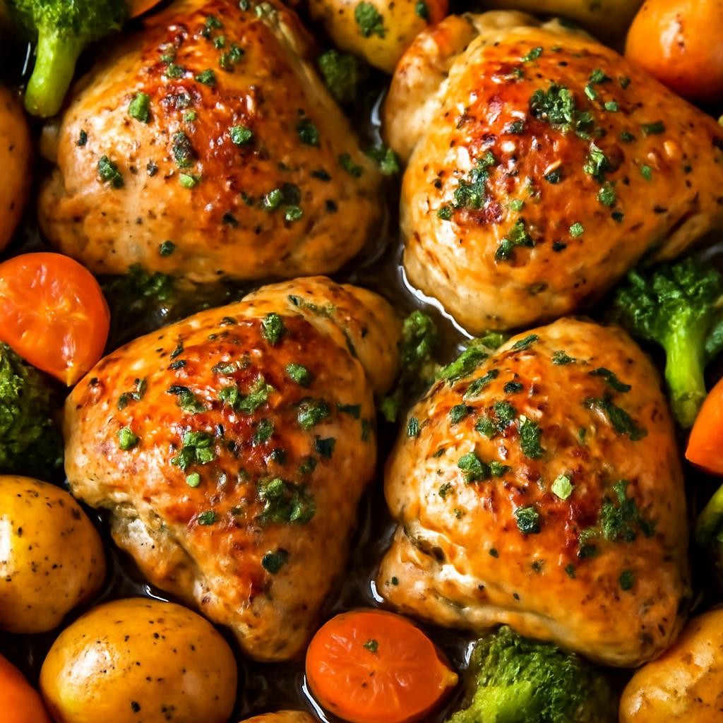 Garlic Butter Baked Chicken Thighs